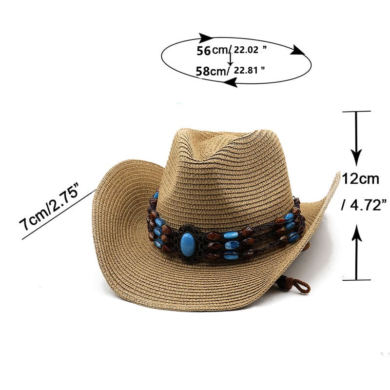 Sea Pearl Straw Cowboy Hat