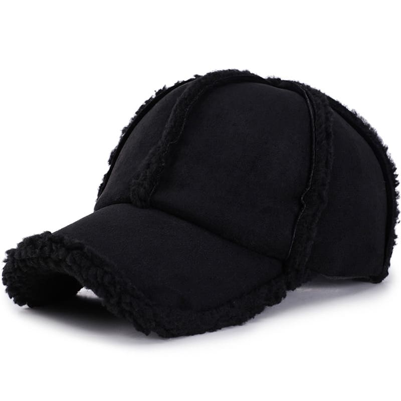 Suede Fleece Baseball Cap