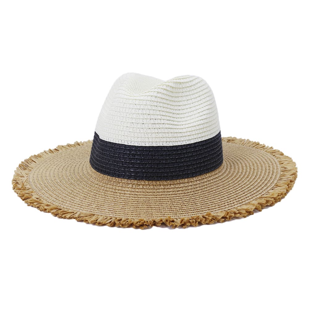 Tropicana Sun Straw Fedora Hat