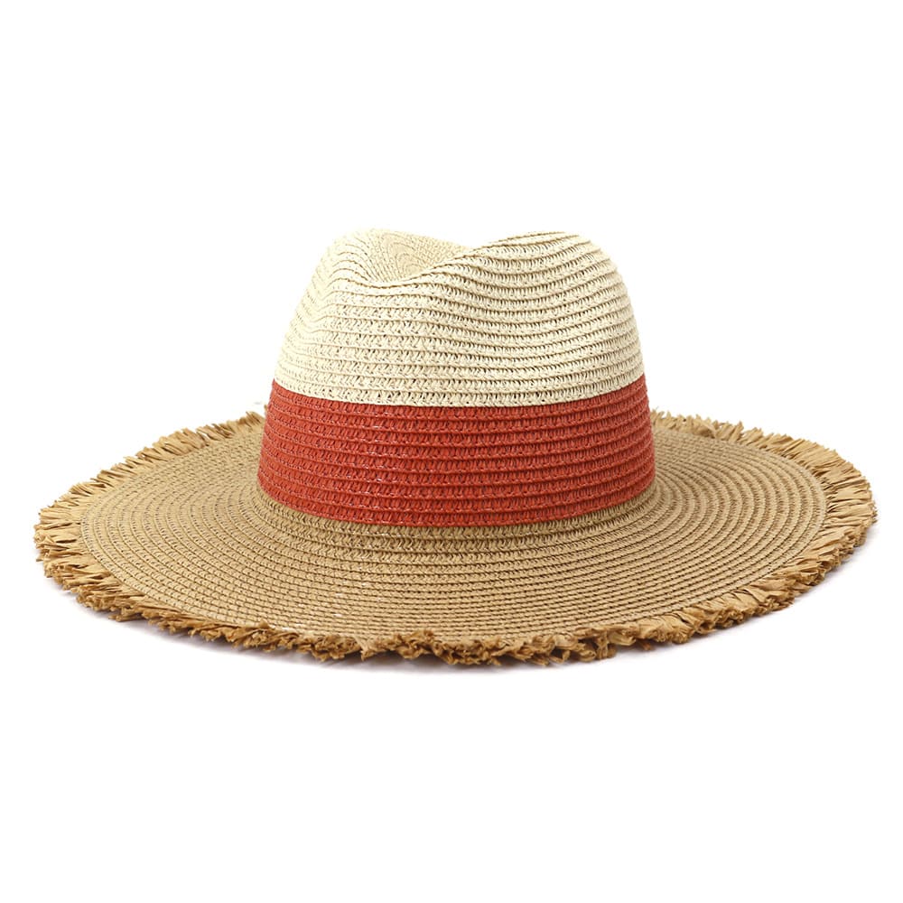 Tropicana Sun Straw Fedora Hat