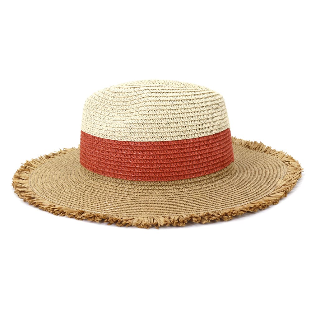 Tropicana Sun Straw Fedora Hat