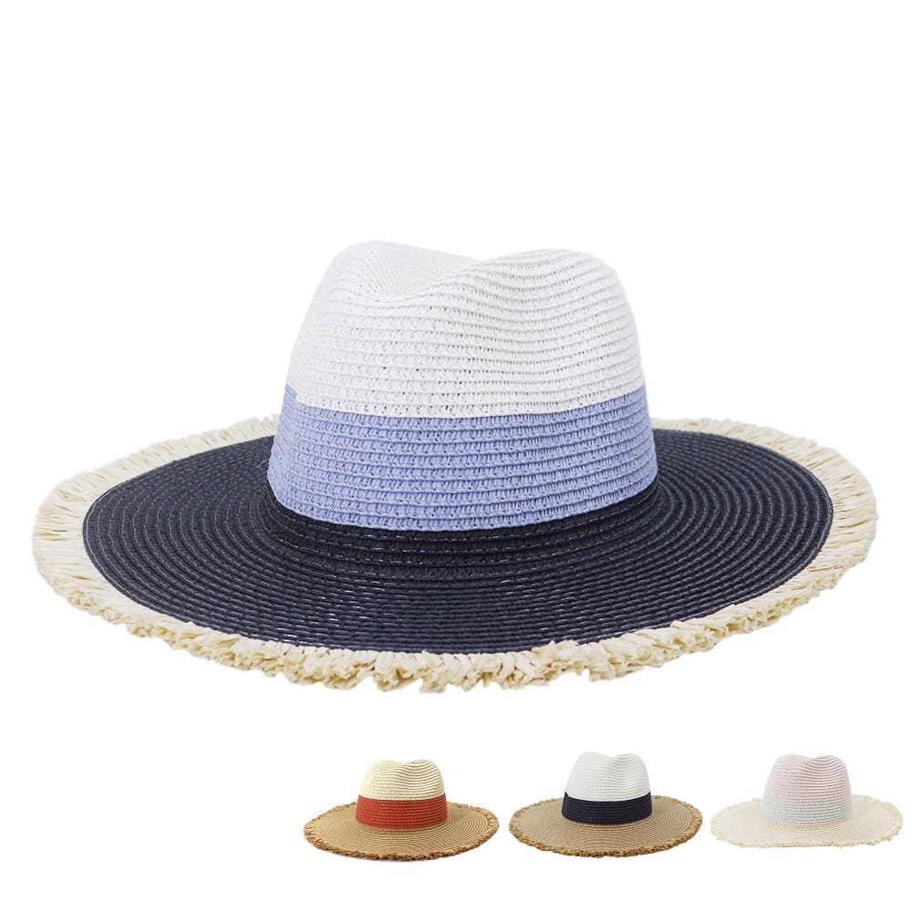 Tropicana Sun Straw Fedora Hat