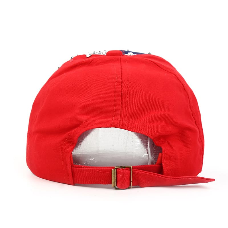 USA Flag Studded Baseball Cap