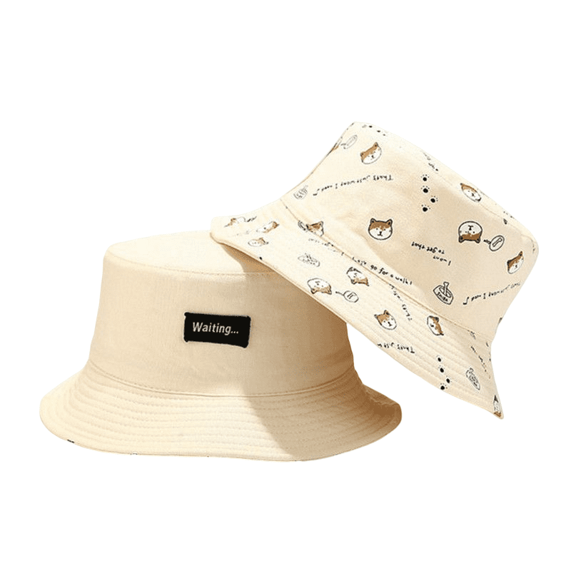 Waiting Doggie Reversible Bucket Hat