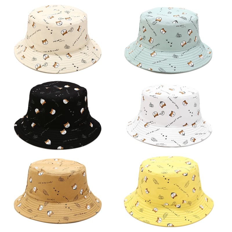 Waiting Doggie Reversible Bucket Hat