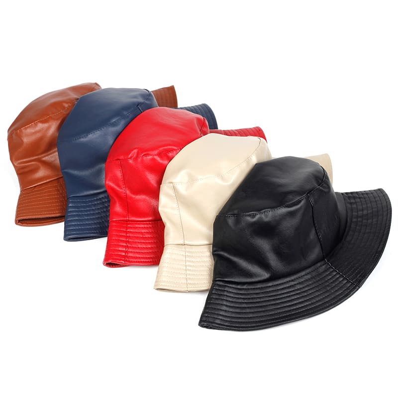 Waterproof Leather Bucket Hat