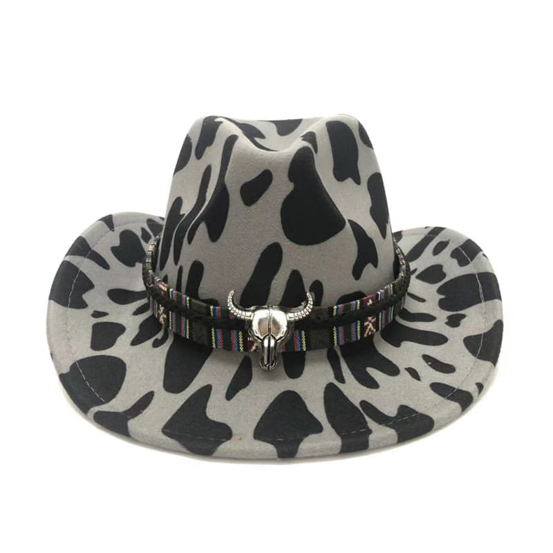 Western Cow Pattern Cowboy Hat