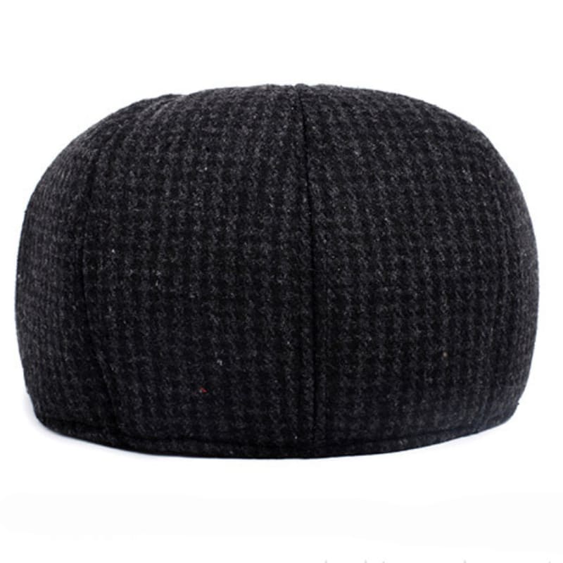 William Wool Earflaps Flat Cap