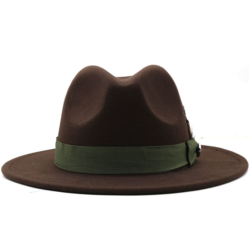 Wilson Feather Brown Fedora Hat