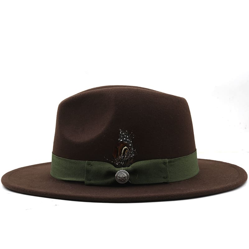 Wilson Feather Brown Fedora Hat