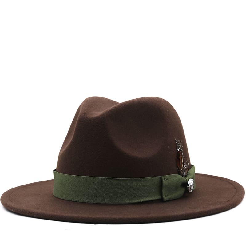 Wilson Feather Brown Fedora Hat