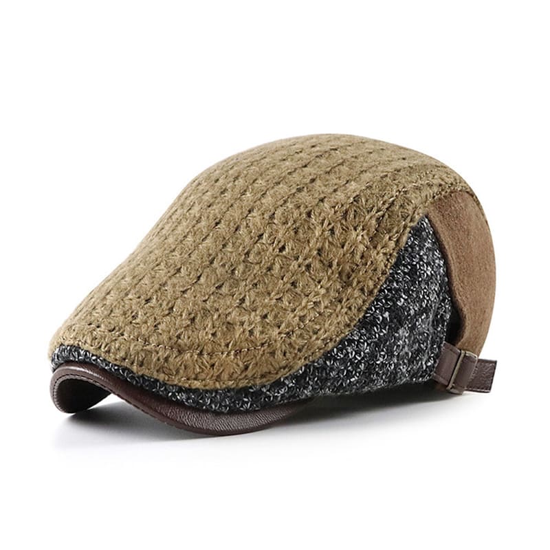 Winnipeg Winter Patchwork Cotton Flat Cap