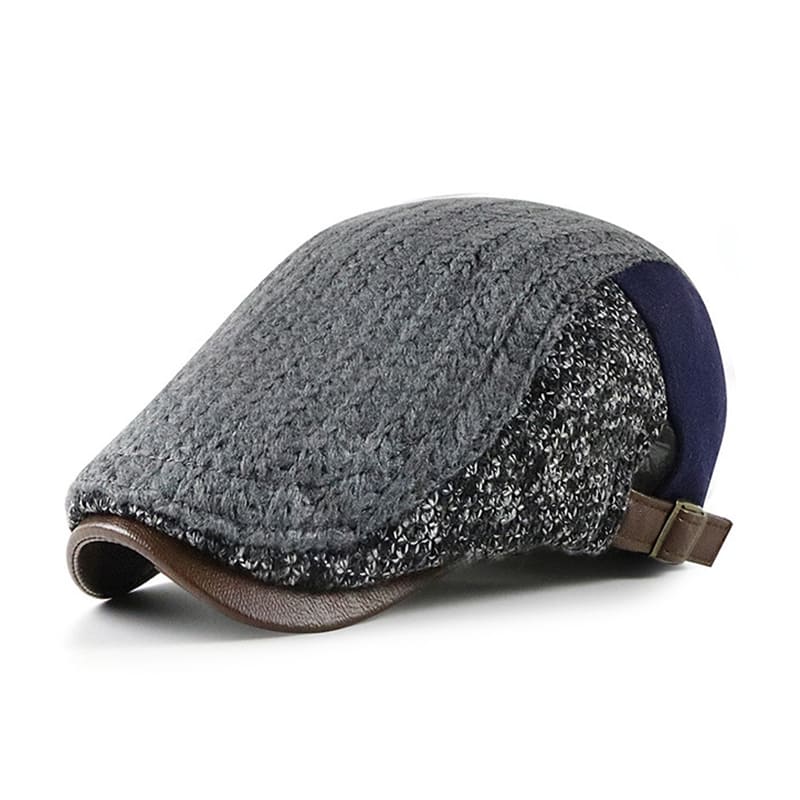 Winnipeg Winter Patchwork Cotton Flat Cap