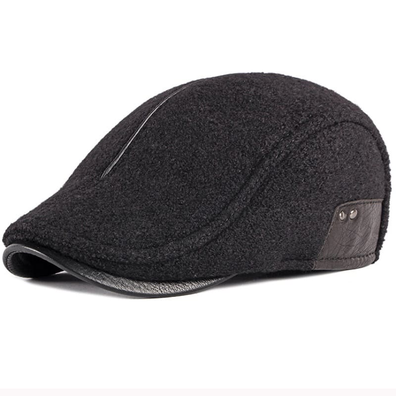 Winter Herringbone Earflaps Duckbill Cap