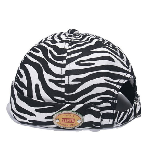 Zebra Pattern Cotton Docker Cap